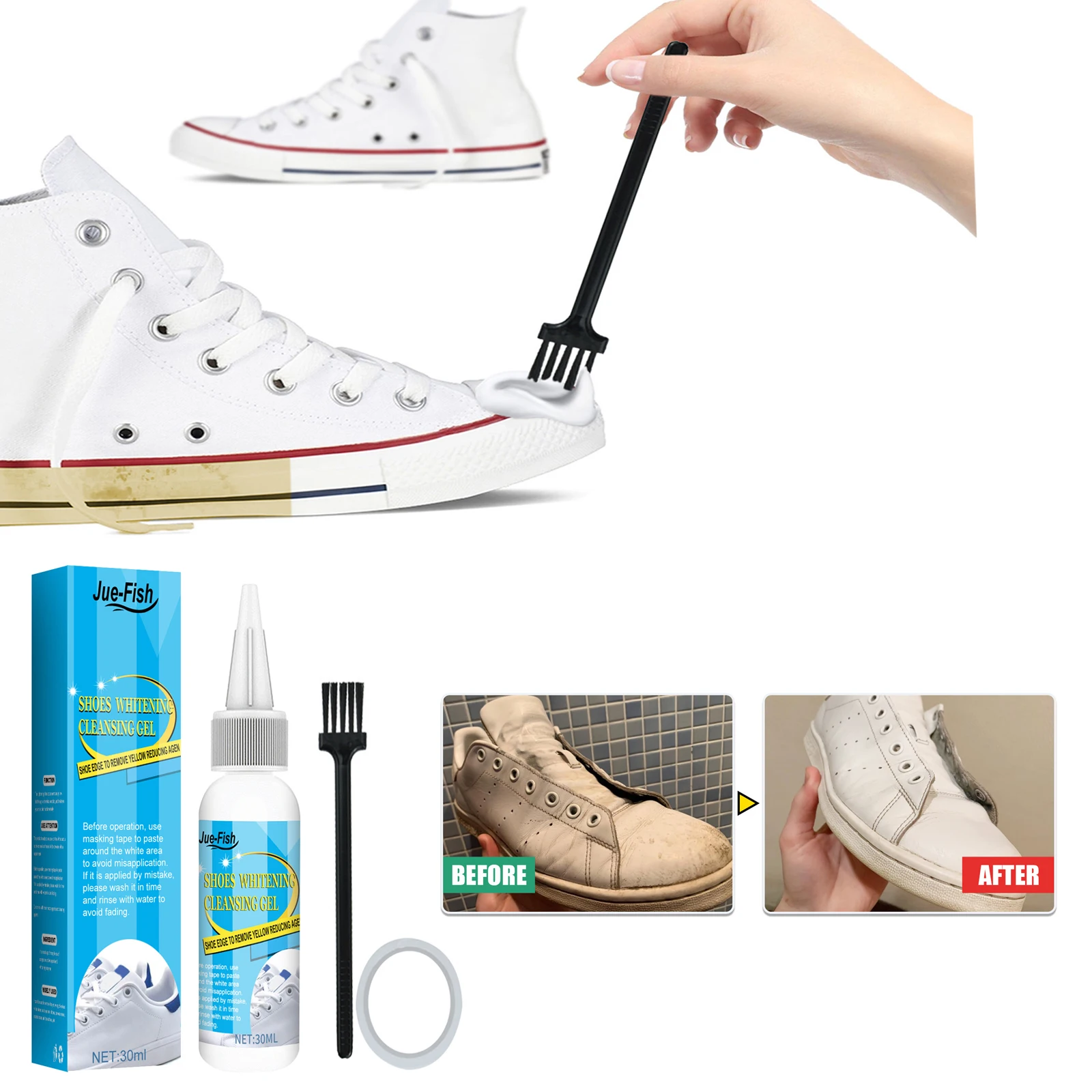 Sneaker Care Spray - Beyaz ayakkabı temizleme jeli leke kir